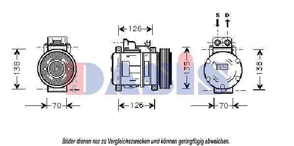 AKS DASIS Kompressori, ilmastointilaite 850709N